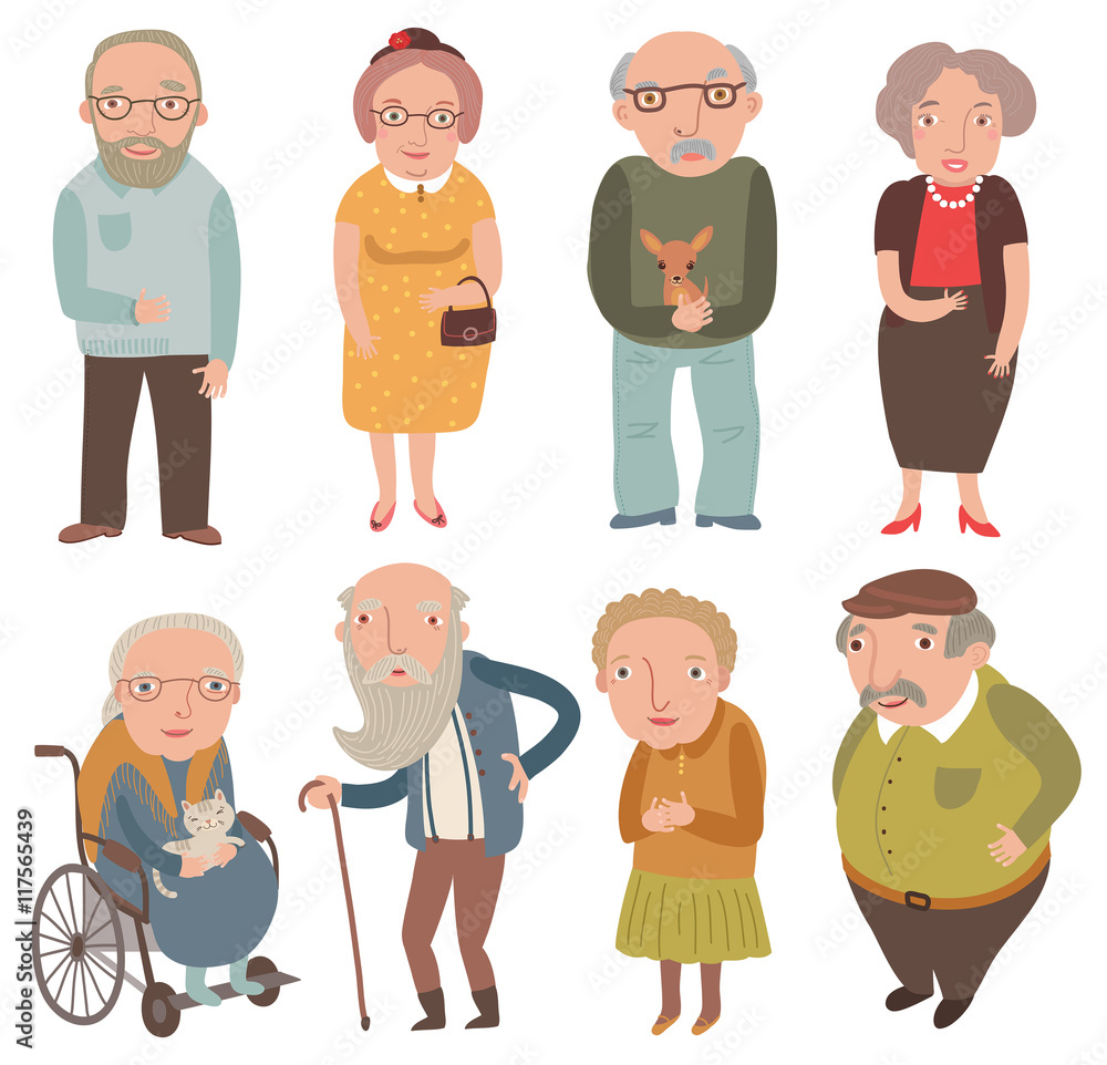 Aged people. Older men and women . Grandmothers and grandfathers
Aged people. Older men and women . Grandmothers and grandfathers