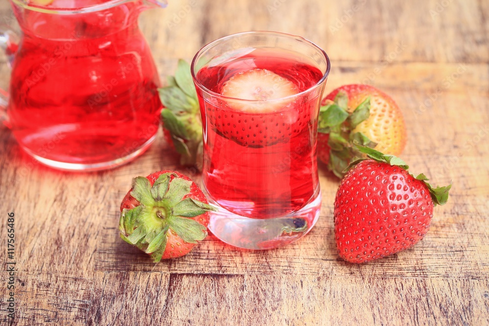 fresh strawberry with juice fresh strawberry with juice