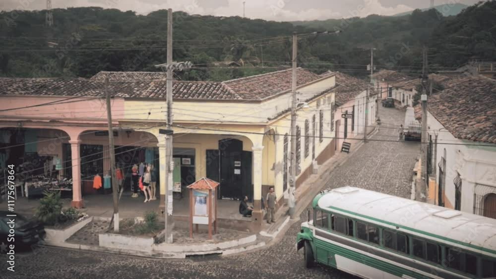High perspective of old town, Suchitoto, El Salvador. High perspective of old town, Suchitoto, El Salvador.