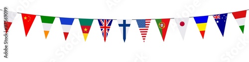 Banner. Garlands, pennants. International (c)