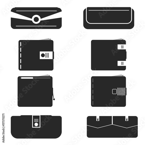 Set of wallet icon. Vector