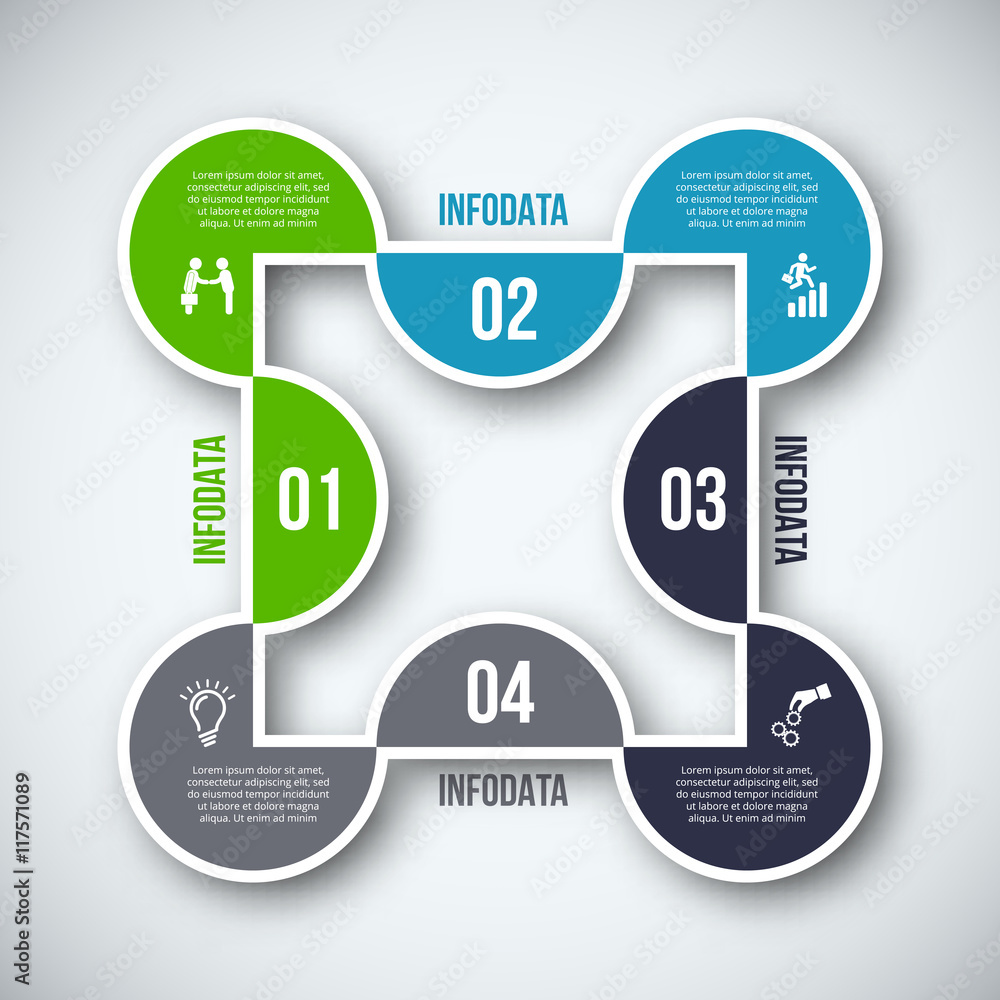 Vector infographic design template. Vector infographic design template.