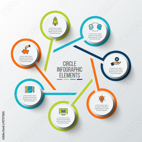 Vector infographic design template.