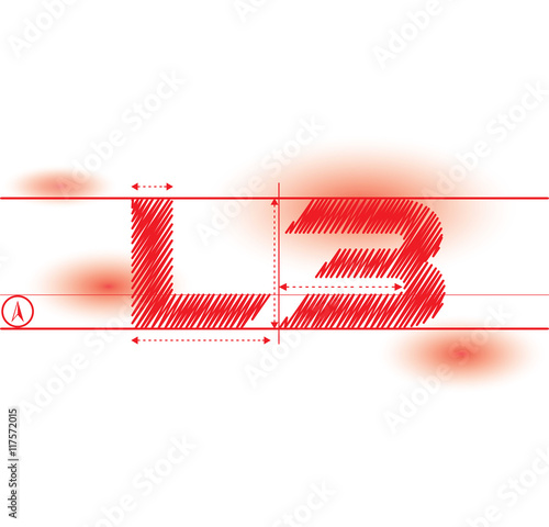 l3 redprint font photo