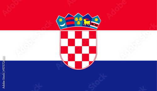 Fényképezés Flag of Croatia