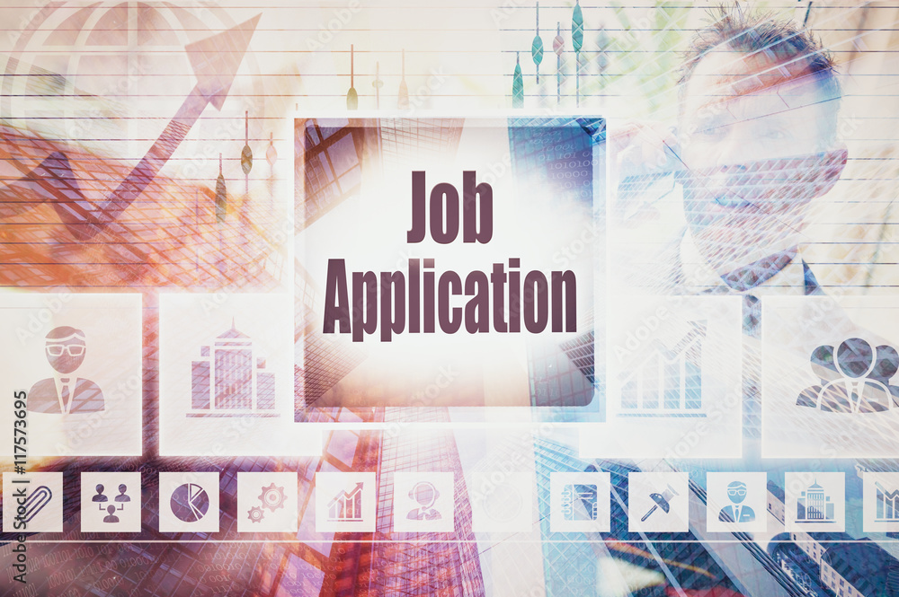 Business Job Application collage concept Business Job Application collage concept