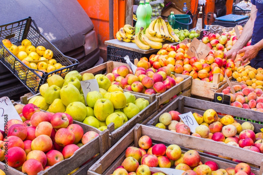 Fresh fruit at a market stall