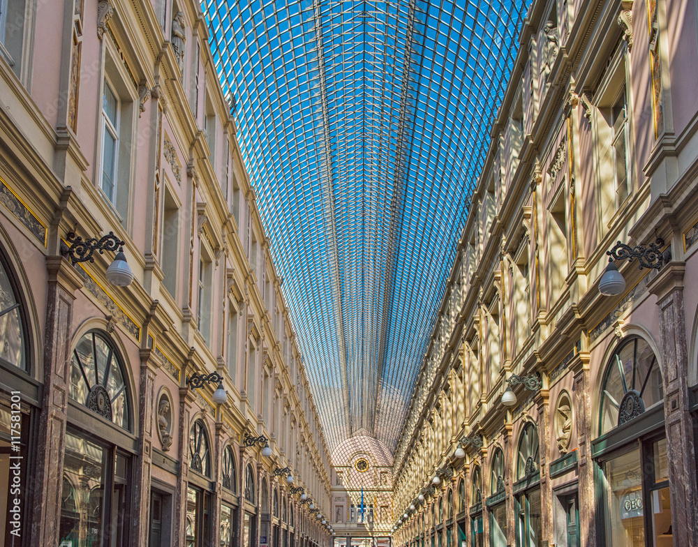 The Galeries Royales Saint-Hubert or Galerie de la Reine in Brussels The Galeries Royales Saint-Hubert or Galerie de la Reine in Brussels