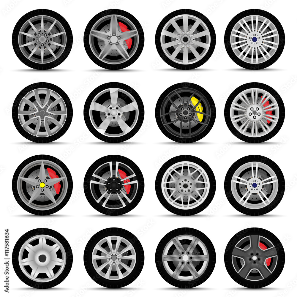 car wheels set