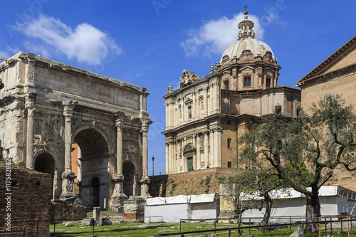 The roman forum in Rome