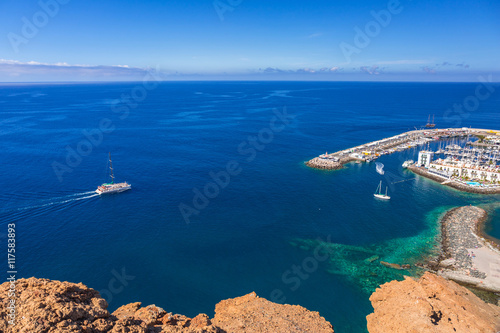 Puerto de Mogan town on the coast of Gran Canaria, Spain