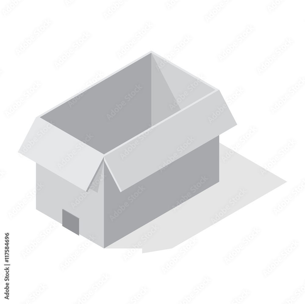 Move service box vector illustration Move service box vector illustration