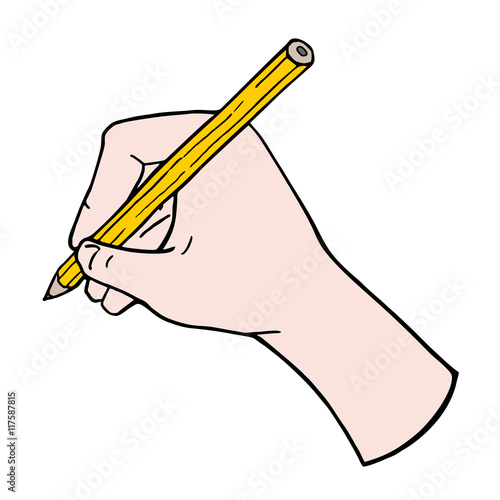 hand with pencil