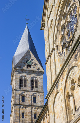 Tower of the St. Anna church in Neuenkirchen
