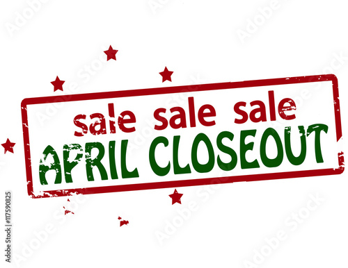 April closeout sale