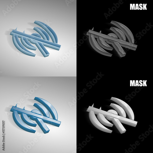 szklana ikona 3D vektor