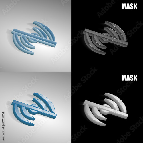 szklana ikona 3D vektor