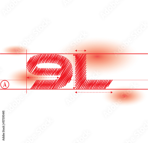 9l redprint font photo