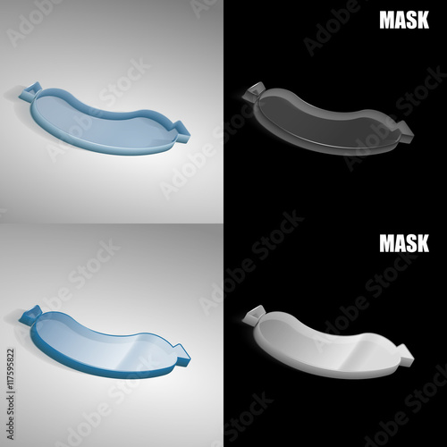 szklana ikona 3D vektor