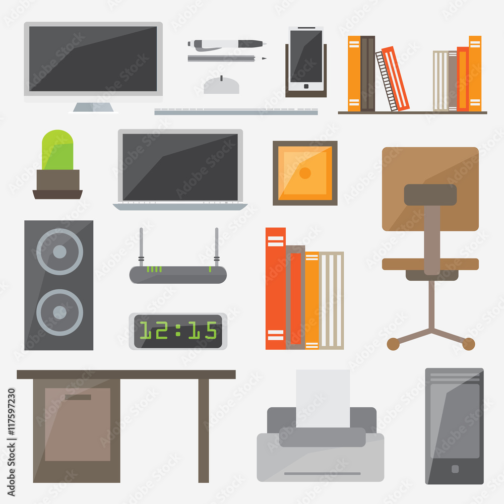 Modern design flat icon vector collection concept Modern design flat icon vector collection concept