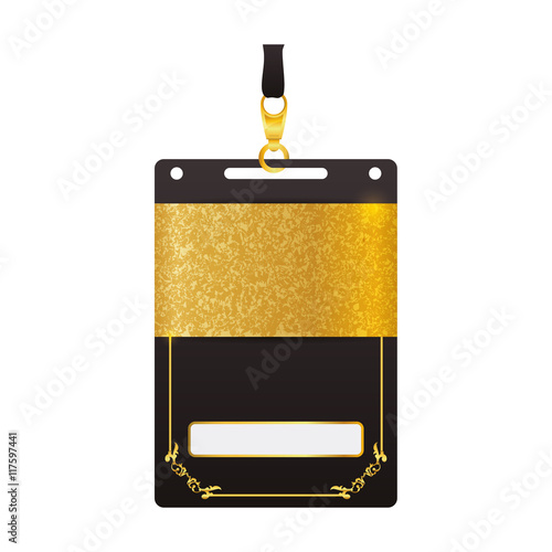 vip card pass exclusive ticket icon. Isolated and flat illustration. Vector graphic