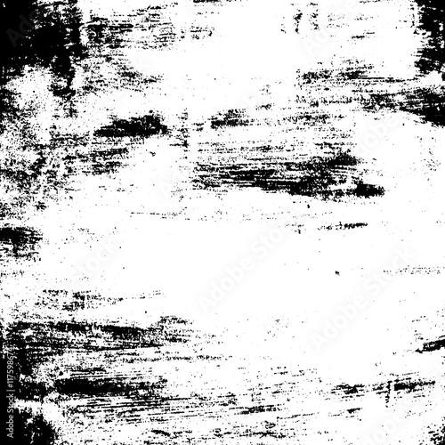 Grunge brush texture white and black. Sketch sand abstract to create distressed effect. Overlay distress grain monochrome design. Stylish dust modern background. Smear paint prints Vector illustration