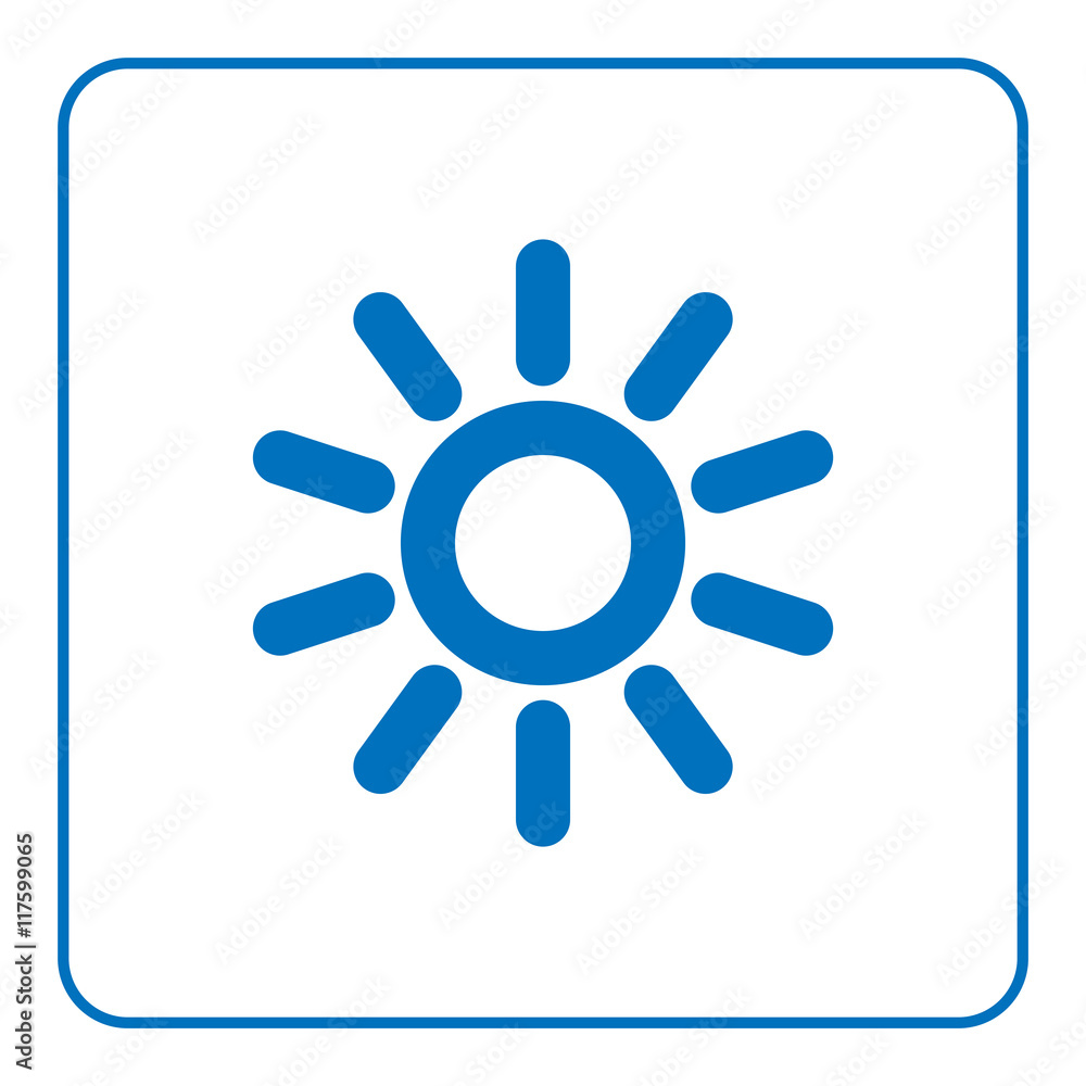 1 of 25 signs forecast weather element. Sun icon. Web cartoon sign, isolated on white background. Symbol of nature, shiny and sunny morning. Meteorology information. Flat style. Vector illustration 1 of 25 signs forecast weather element. Sun icon. Web cartoon sign, isolated on white background. Symbol of nature, shiny and sunny morning. Meteorology information. Flat style. Vector illustration
