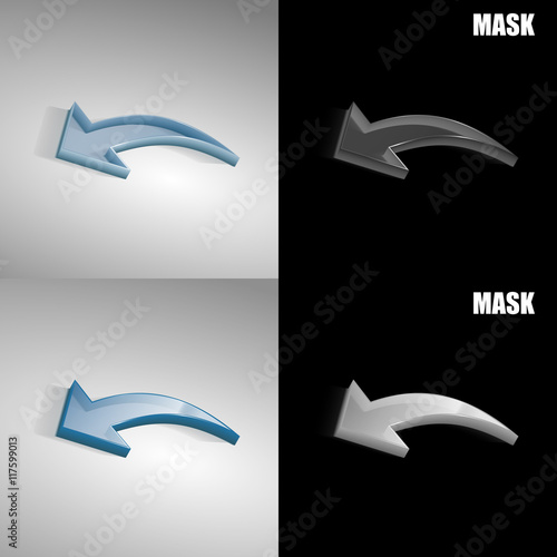 szklana ikona 3D vektor