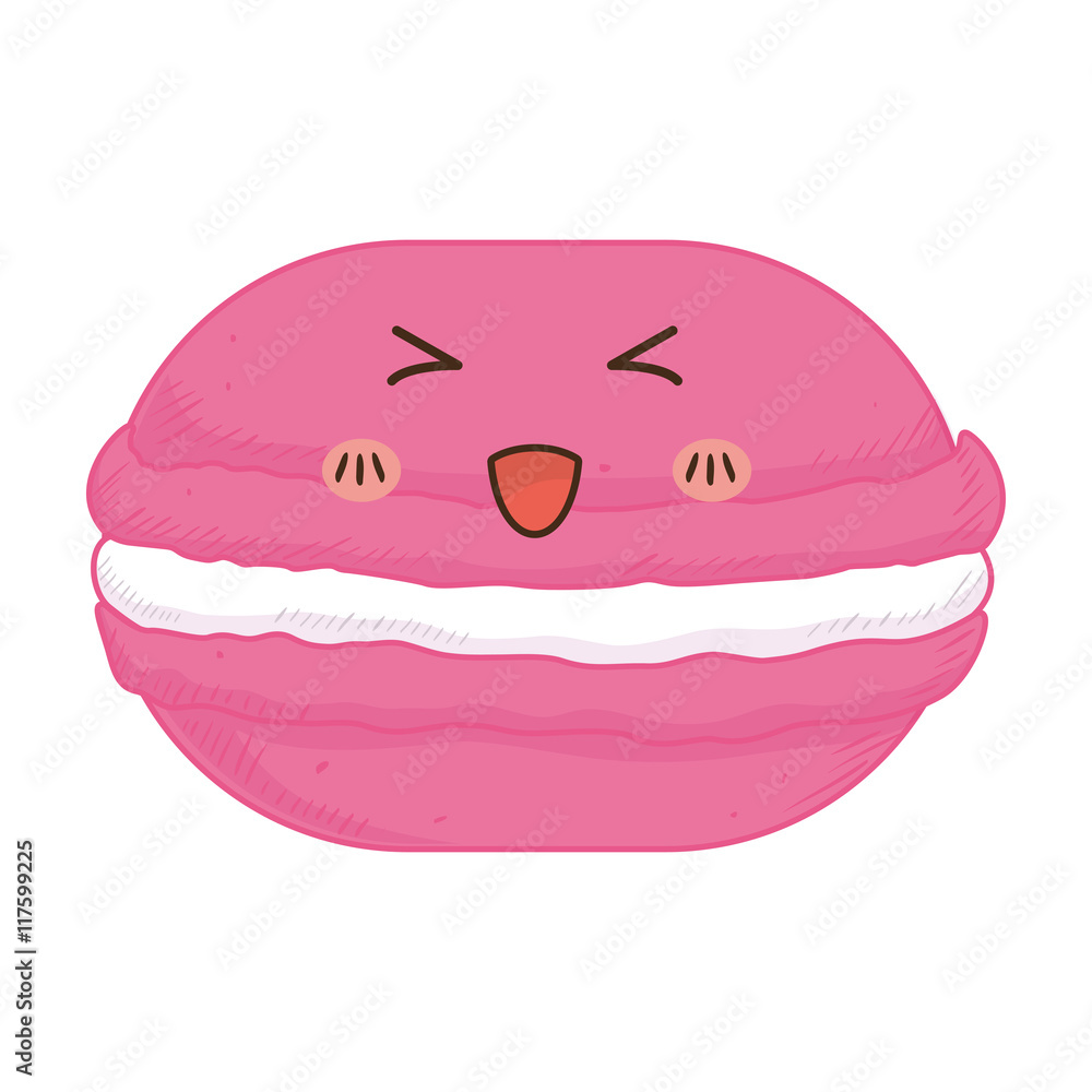 cookie kawaii dessert cute sweet food icon. Isolated and flat illustration. Vector graphic cookie kawaii dessert cute sweet food icon. Isolated and flat illustration. Vector graphic