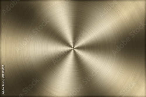 Circular brushed gold metal texture background,illustration