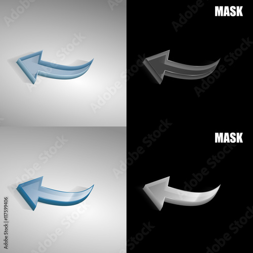 szklana ikona 3D vektor