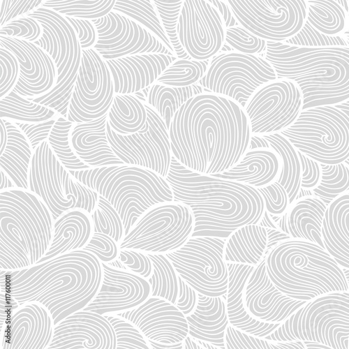 Seamless vector pattern background with abstract ornaments, wave texture