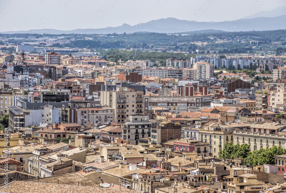 View on the city of Girona