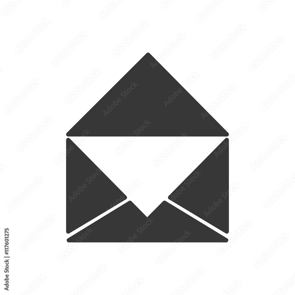 envelope email mail message icon. Isolated and flat illustration. Vector graphic