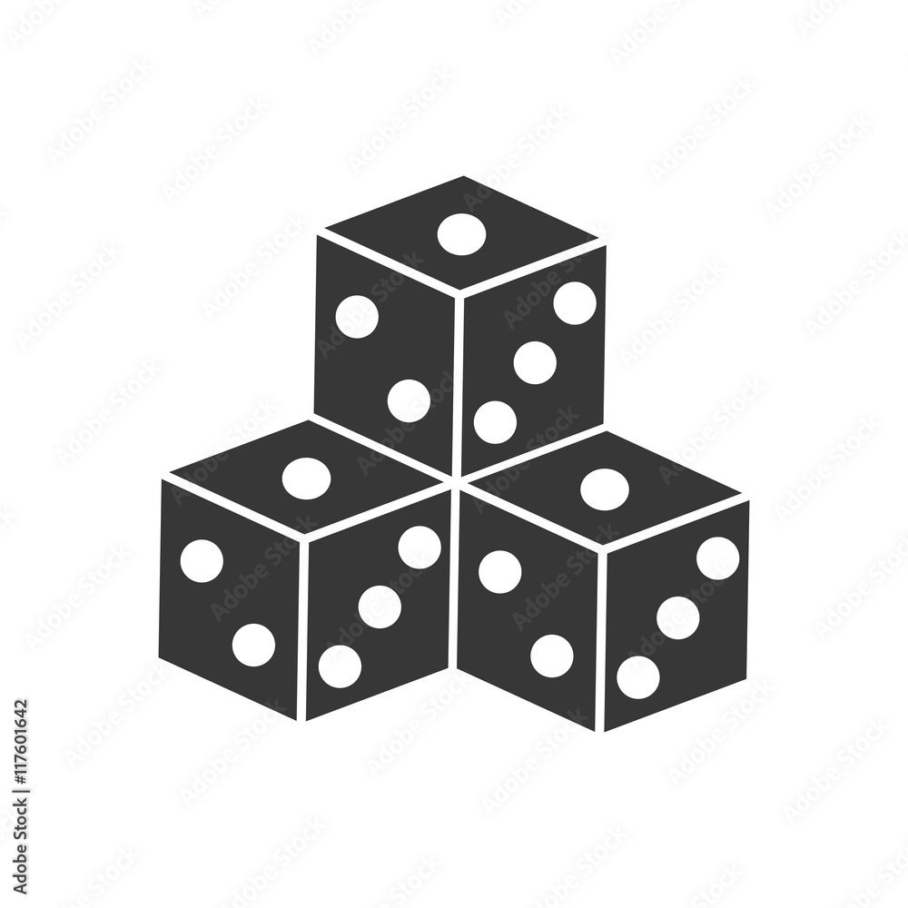 dice casino las vegas game lucky icon. Isolated and flat illustration. Vector graphic dice casino las vegas game lucky icon. Isolated and flat illustration. Vector graphic