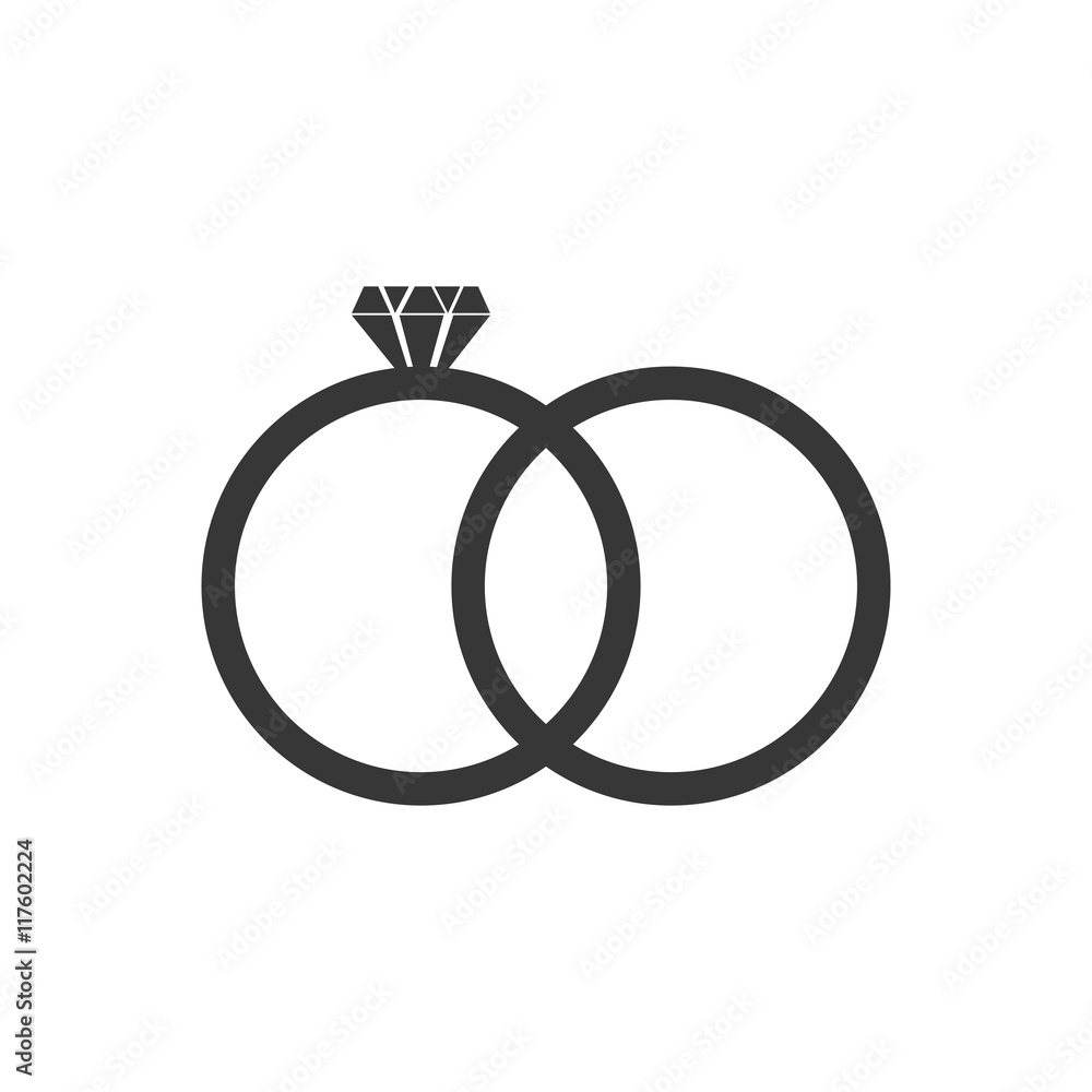 rings wedding love romantic icon. Isolated and flat illustration. Vector graphic rings wedding love romantic icon. Isolated and flat illustration. Vector graphic