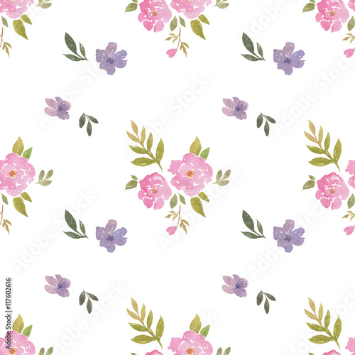Floral watercolor pattern