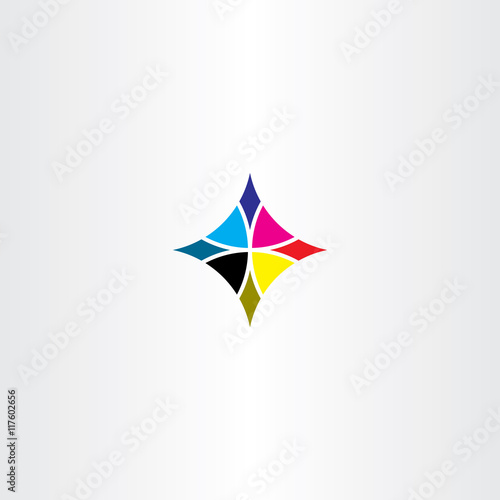 abstract tech business icon vector sign