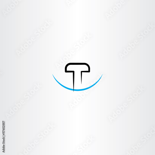 letter t logo vector symbol element design