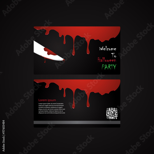 halloween invitation card