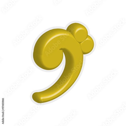 music note sound melody icon. Isolated and flat illustration. Vector graphic