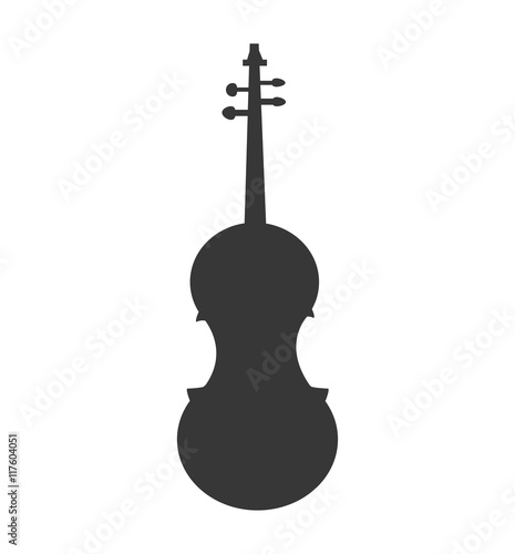 cello music instrument sound melody icon. Isolated and flat illustration. Vector graphic