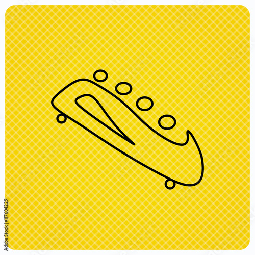 Bobsleigh icon. Four-seated bobsled sign.