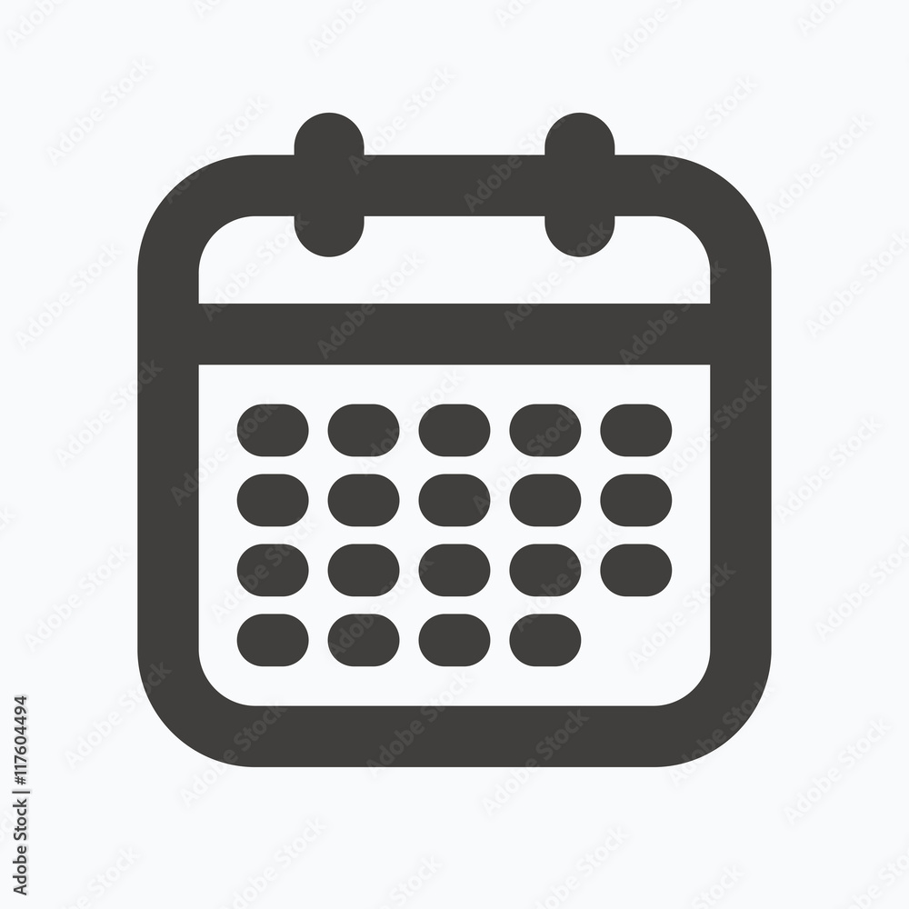 Calendar icon. Events reminder sign. Calendar icon. Events reminder sign.