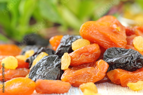 Assortment of dried fruit