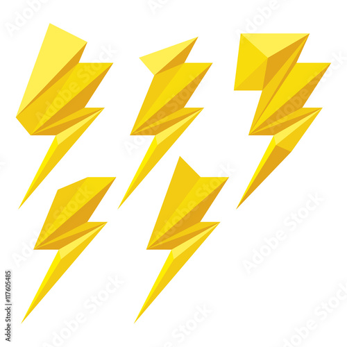 origami lightning bolts