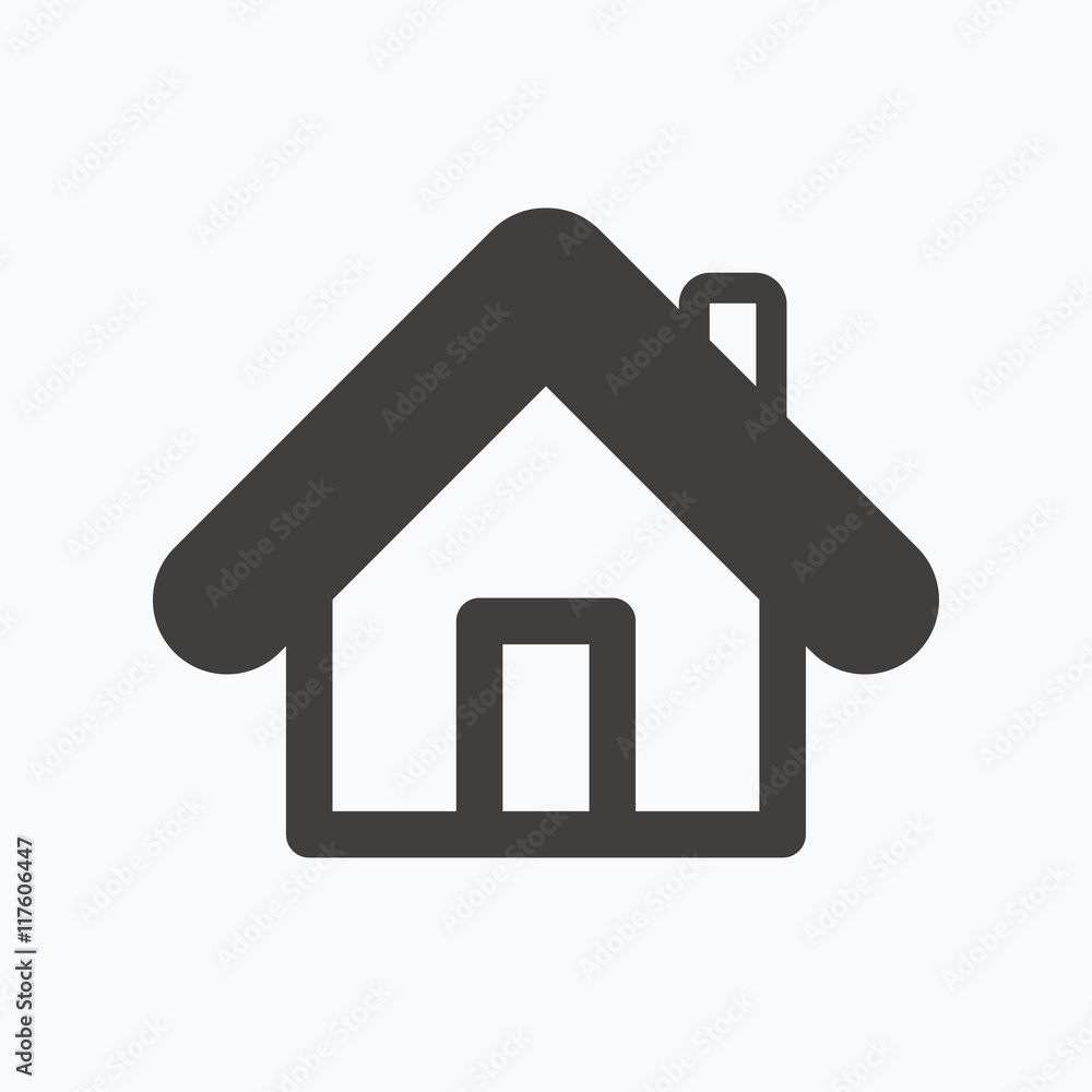 Fototapeta premium Home icon. House building sign.