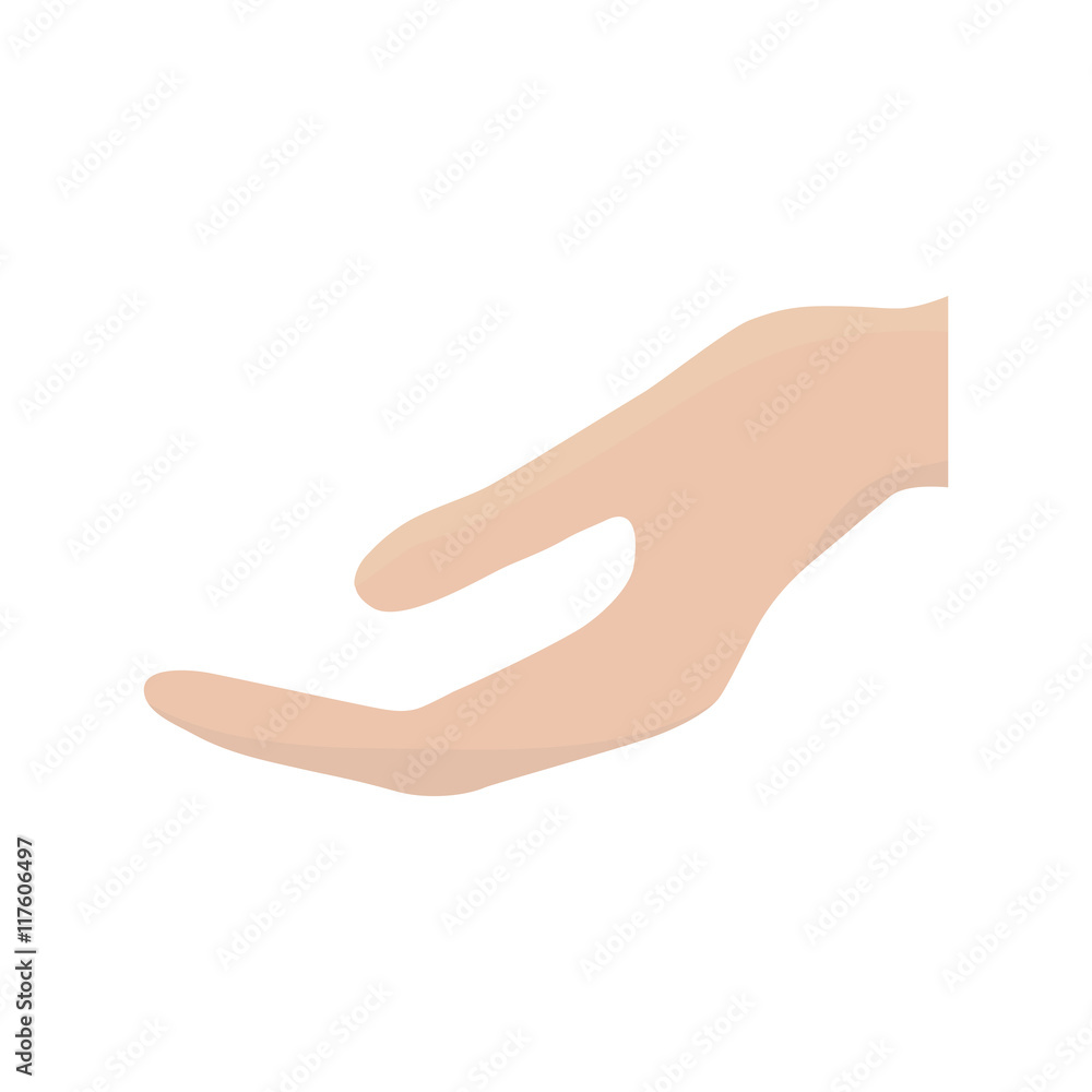 human hand gesture palm icon. Isolated and flat illustration. Vector graphic human hand gesture palm icon. Isolated and flat illustration. Vector graphic