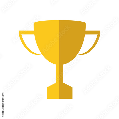 trophy cup winner competition sport icon. Isolated and flat illustration. Vector graphic