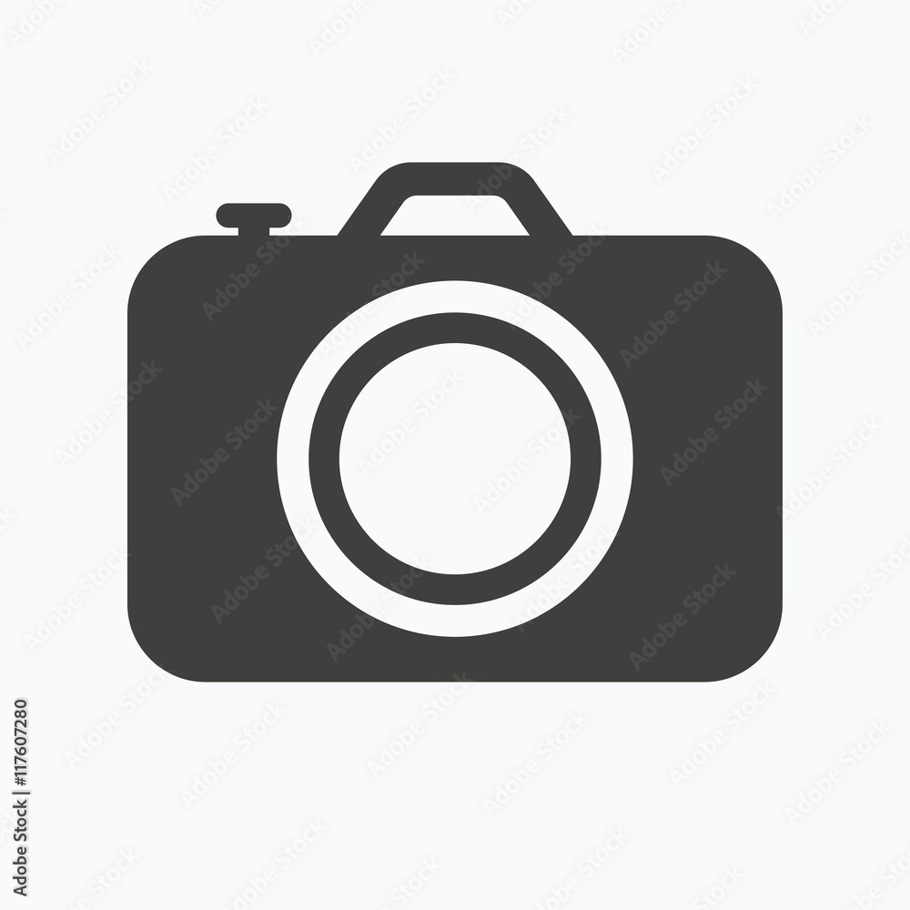 Camera icon. Professional photocamera sign. Camera icon. Professional photocamera sign.